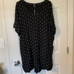 Madewell Black & White Patterned Romper